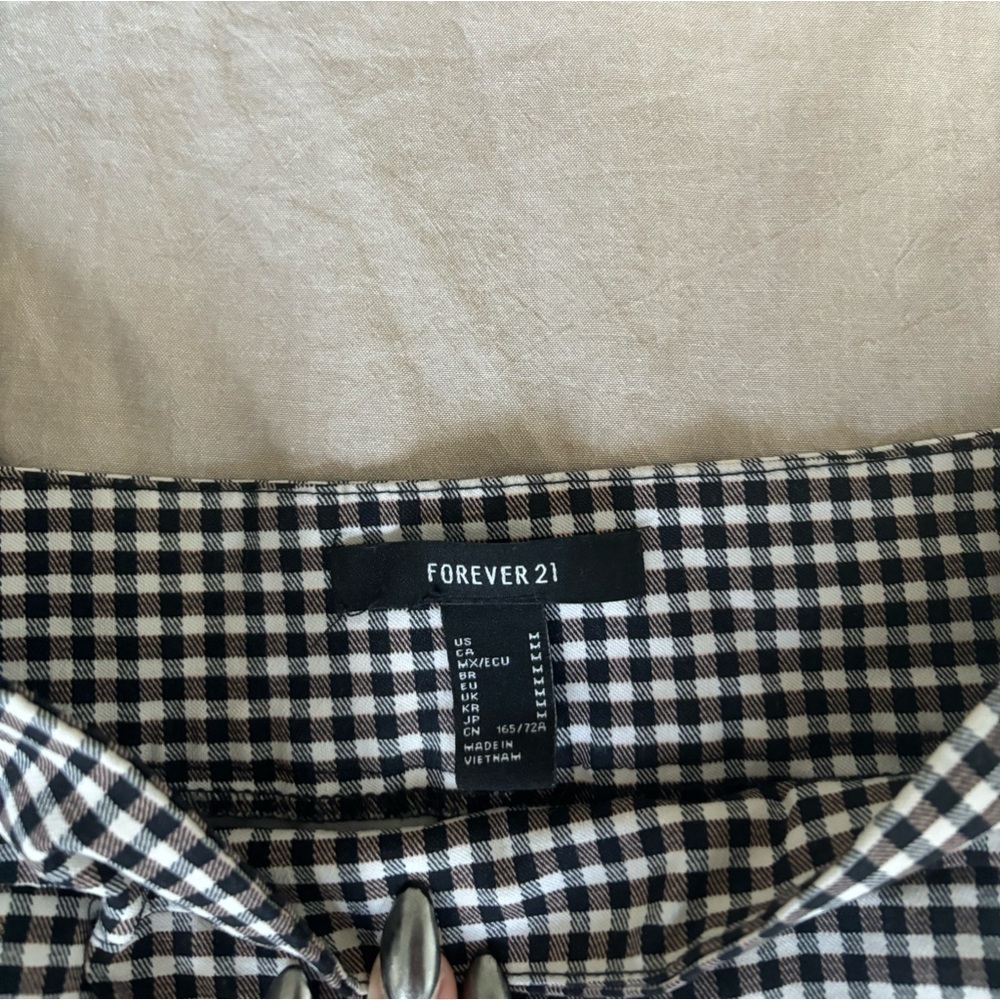 Forever 21 gingham pants size medium - Picture 2 of 2